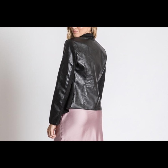 Jessi Draped front Moto jacket - Picture 2 of 3